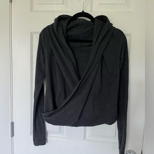 Lululemon Dark Grey Wrap Top